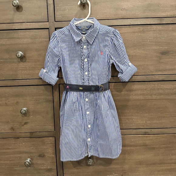 Girls Ralph Lauren Shirt Dress - Size 4 - Picture 1 of 4